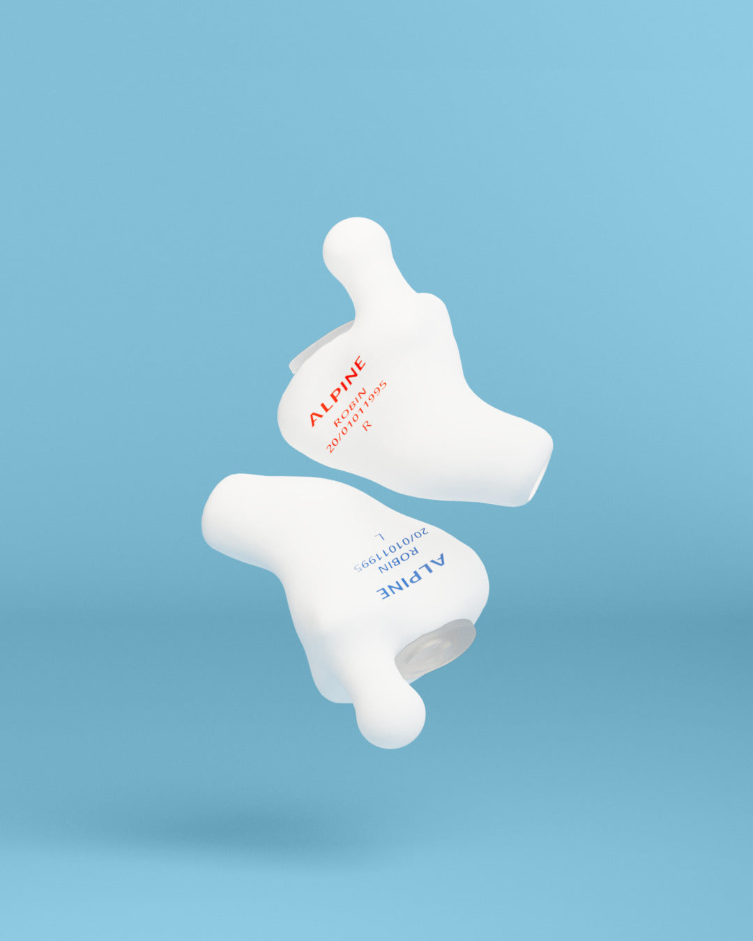 Bouchons d’oreilles Alpine MusicSafe Sur Mesure 4D blanc